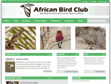 Tablet Screenshot of africanbirdclub.org